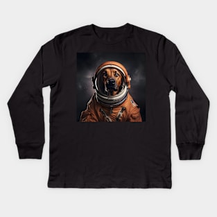 Astro Dog - Rhodesian Ridgeback Kids Long Sleeve T-Shirt